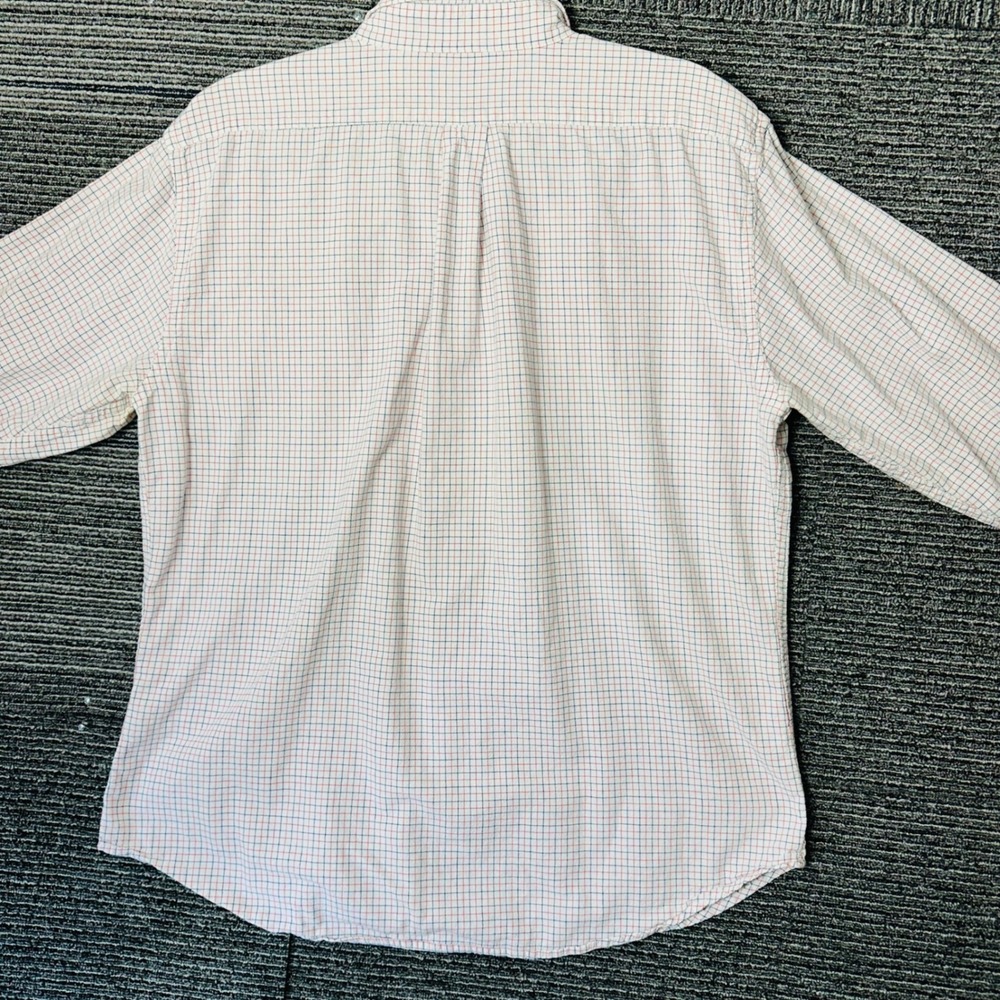 Críquet Men's L Large Checkered Button Down Shirt Long Sleeve READ - Picture 3 of 6